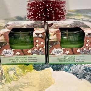The Bakery Shoppe Mint Cookie Scented Candle- bundle of two